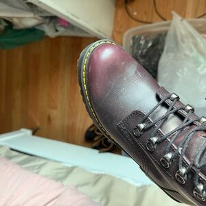 Dr. Martens Brown Combat Boots Chunky Design